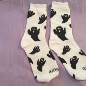 Halloween Ghost Socks One Size "New"